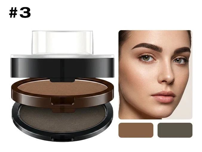 ✨ 2-Color Waterproof Eyebrow Stamp Kit — Symmetrical Brows in Seconds