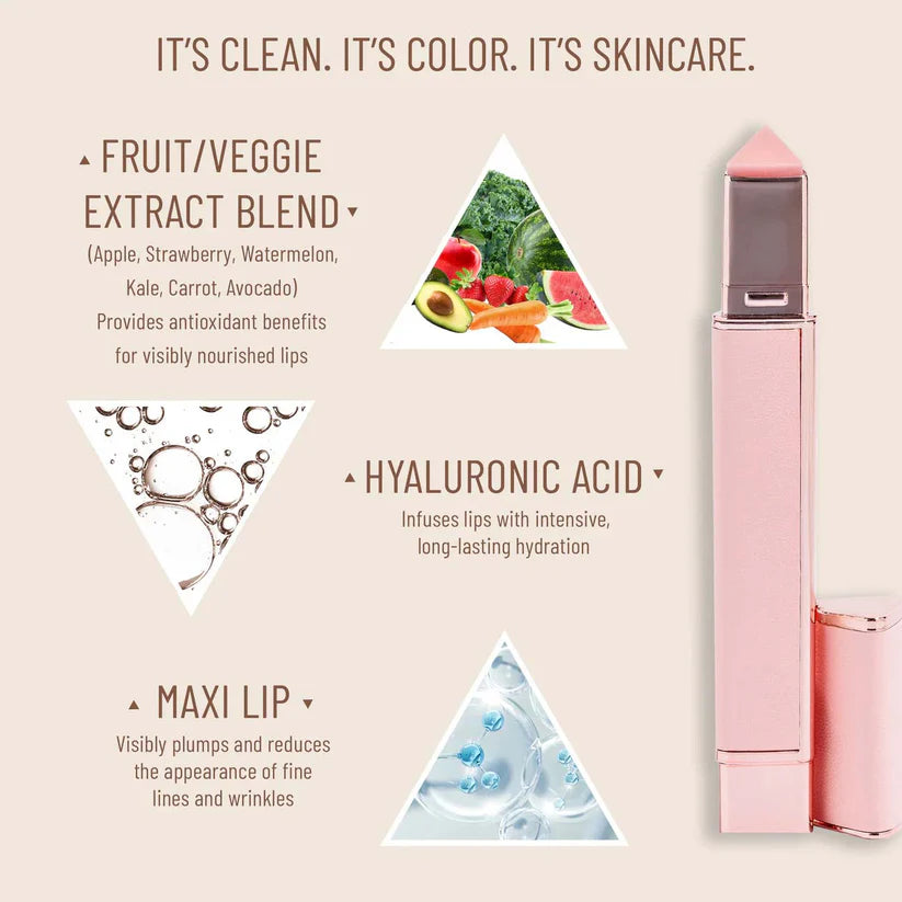 SKINAED Lip-Plumping Glossy Lip Balm