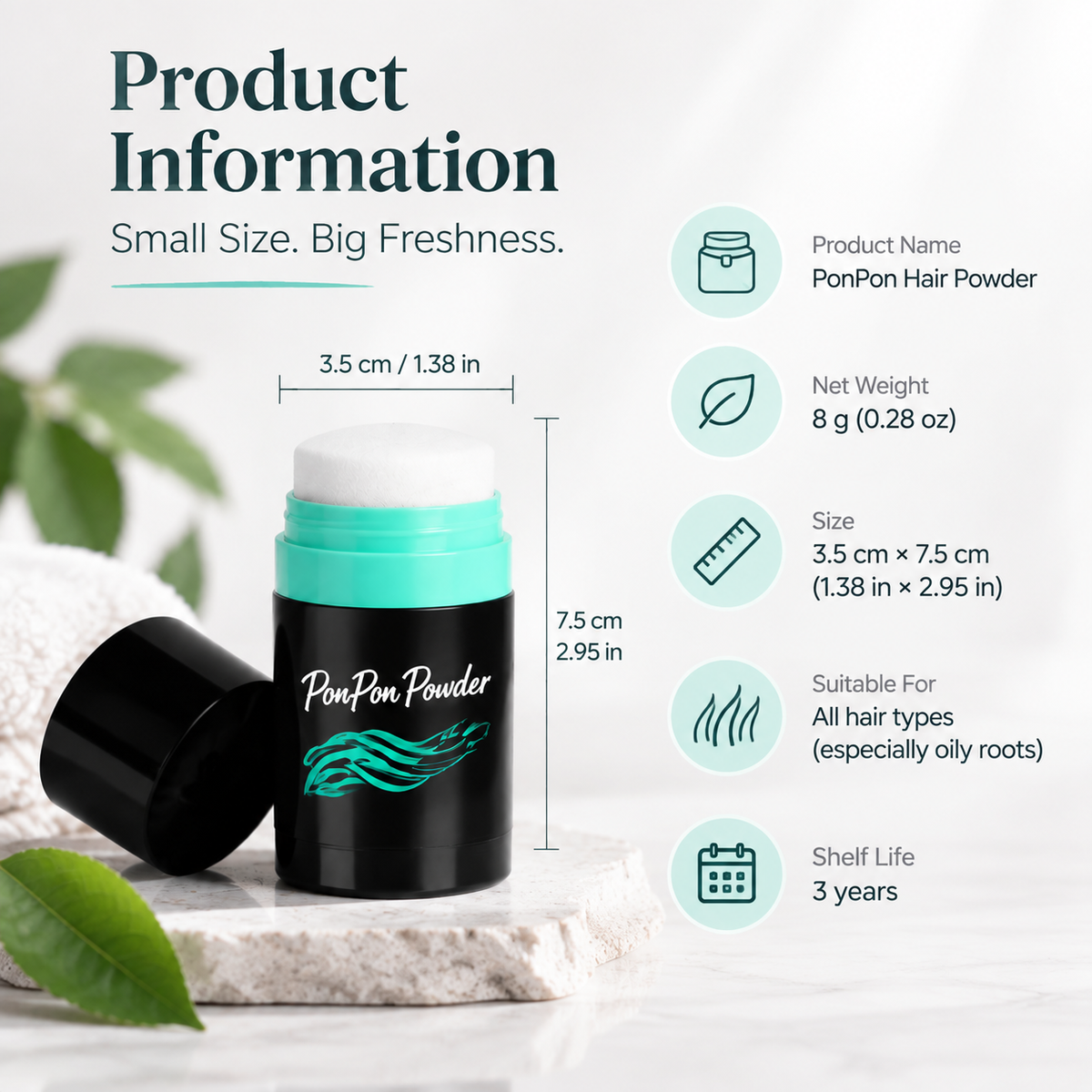PonPon Powder – Instant Root Refresh & Volume Powder