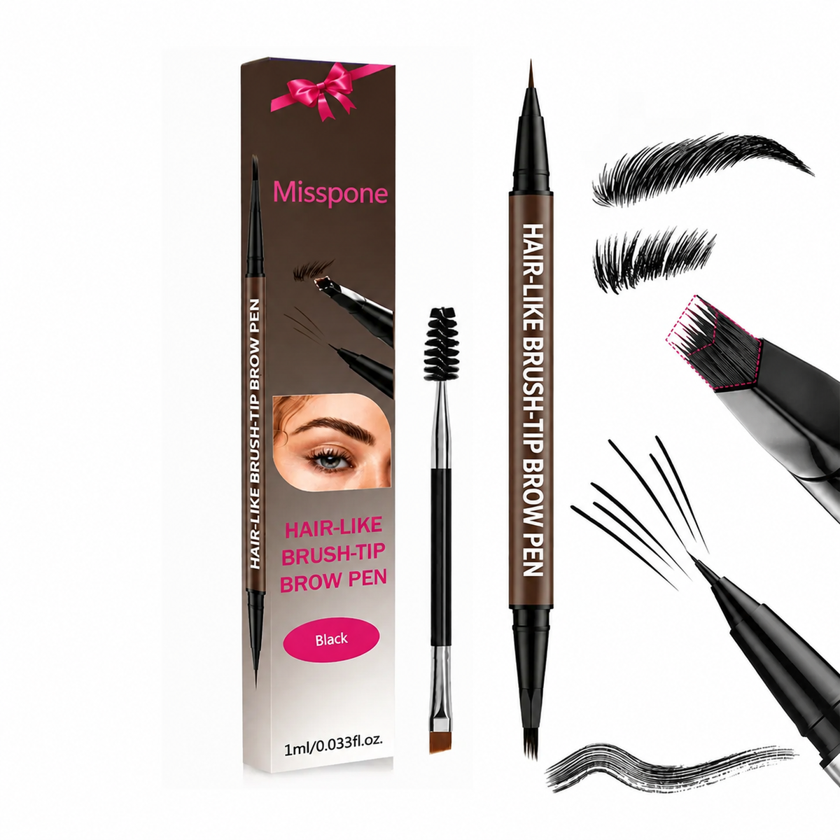 Buy 1 Get 1 Free🔥Waterproof Hair-Like Brow Pen – Smudge-Proof, Long-Lasting Natural Eyebrow Pencil