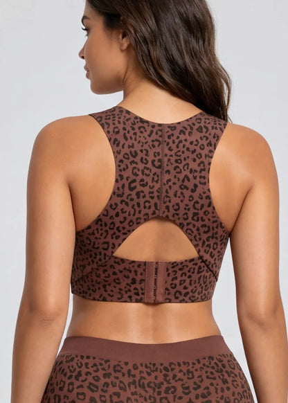 Cross Back Front Closure Wireless Posture Support Bra