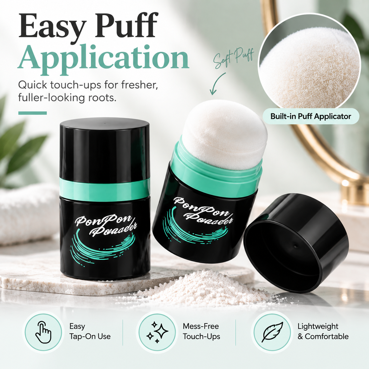 PonPon Powder – Instant Root Refresh & Volume Powder