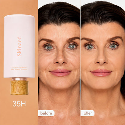Skinaed hydrating foundation & serum foundation brush - full coverage serum foundation + FREE brush