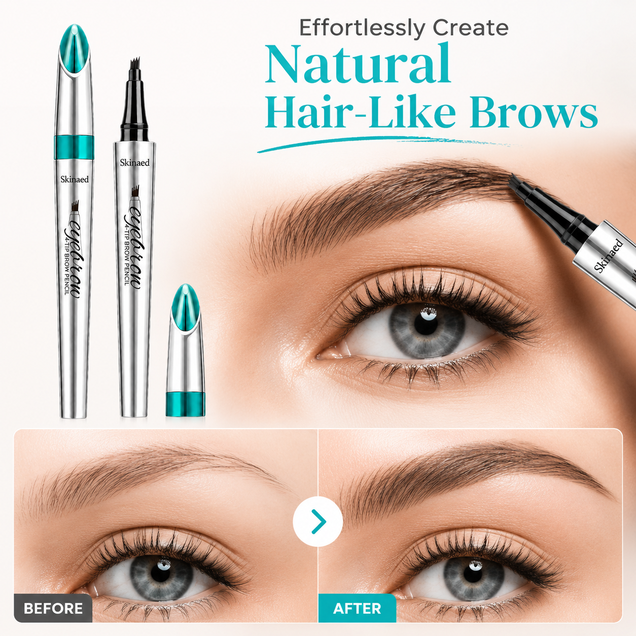 ✨ Last Day! Buy 1 Get 1 FREE on Skinaed™ 4-Tip Brow Pencil