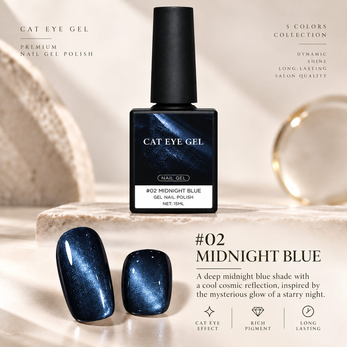 👻Halloween Ghost Party Cat Eye Nail Kit