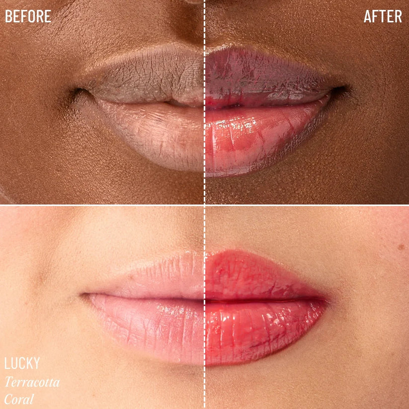 SKINAED Lip-Plumping Glossy Lip Balm