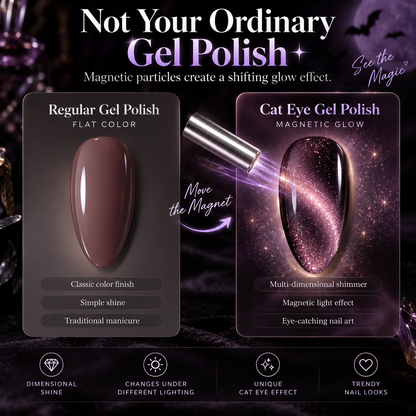👻Halloween Ghost Party Cat Eye Nail Kit