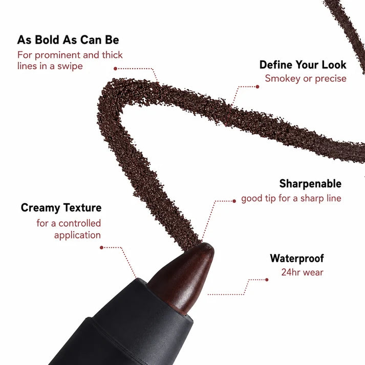 Misspone Waterproof Gel Eyeliner Pencil-Smooth Glide Color That Stays All Day
