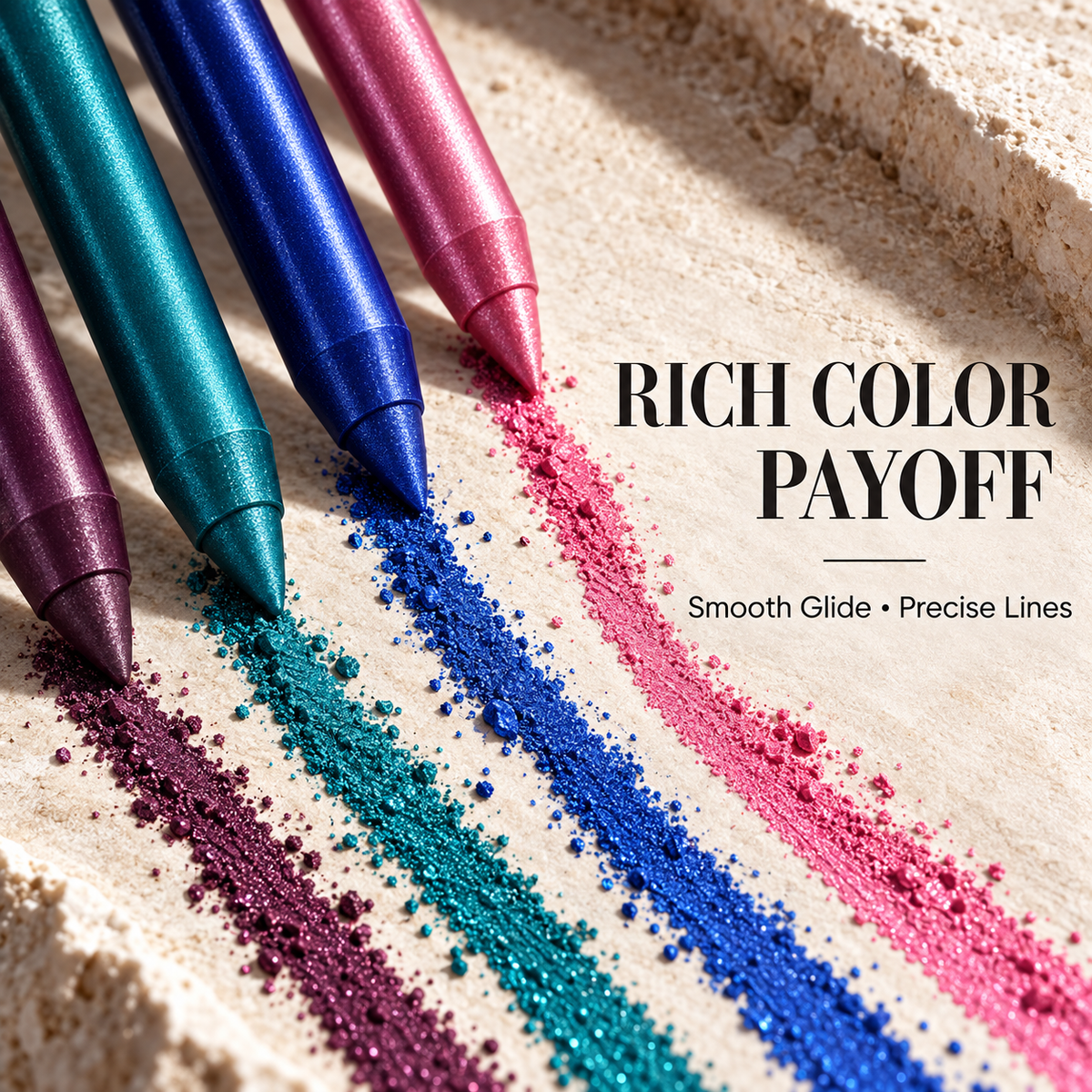 Waterproof Shimmer Eyeliner Pencil – Long-Lasting Color Eye Makeup