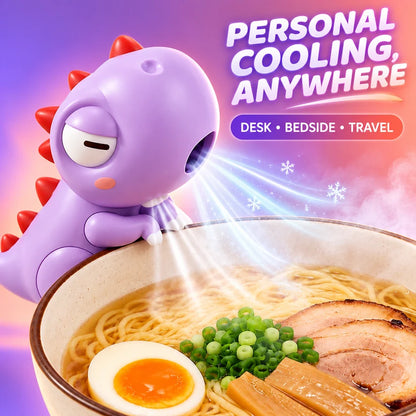 Cute Animal Clip-On Food Cooling Fan – 3-Speed Bowl & Cup Cooler