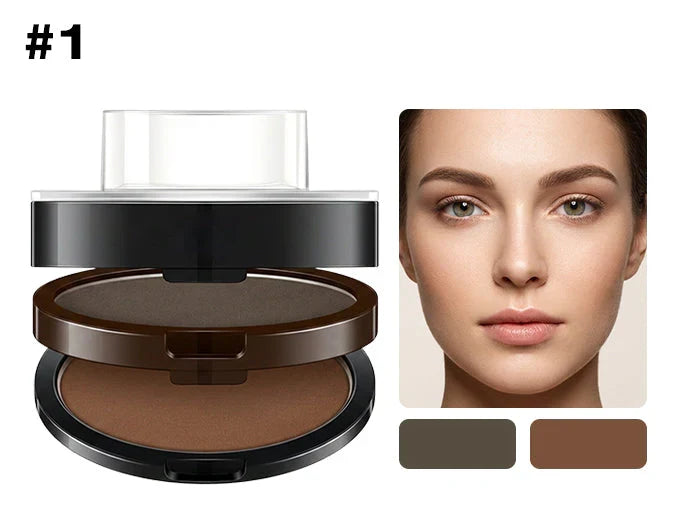 ✨ 2-Color Waterproof Eyebrow Stamp Kit — Symmetrical Brows in Seconds