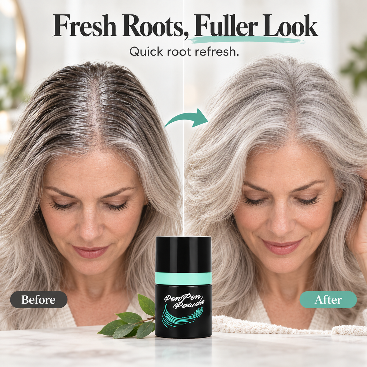 PonPon Powder – Instant Root Refresh & Volume Powder
