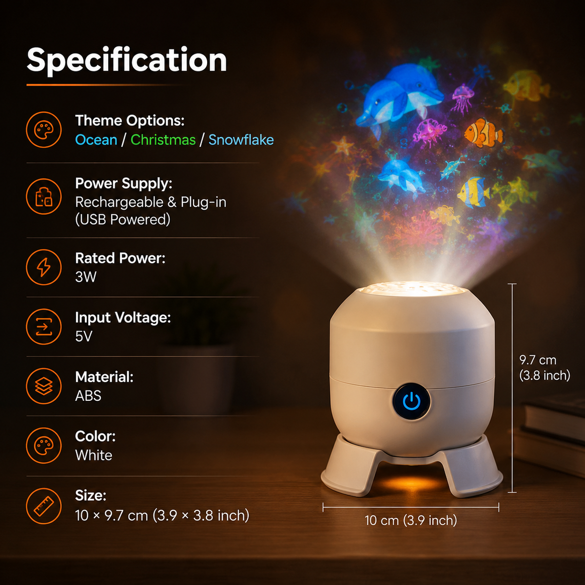 Nexisify™ Ocean Night Light Projector