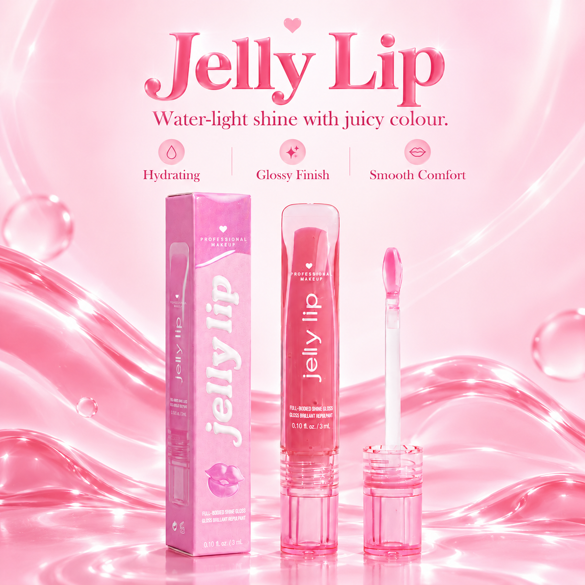 Jelly Lip Gloss — Juicy Color, Glassy Shine, Lightweight Comfort