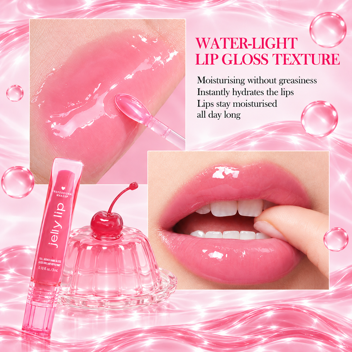 Jelly Lip Gloss — Juicy Color, Glassy Shine, Lightweight Comfort
