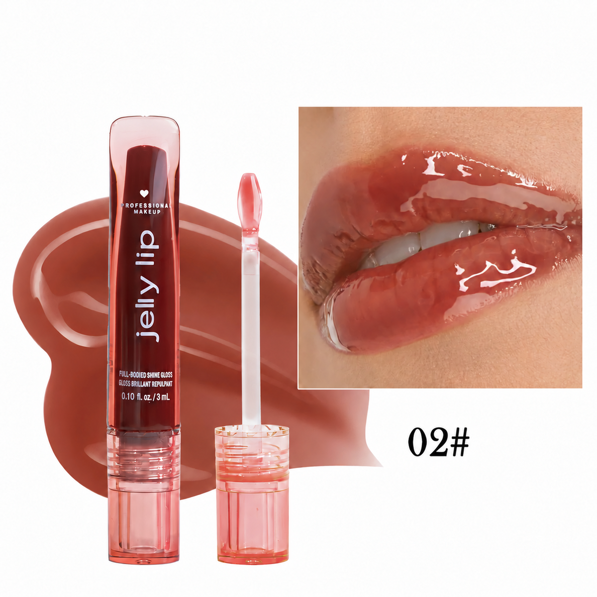 Jelly Lip Gloss — Juicy Color, Glassy Shine, Lightweight Comfort
