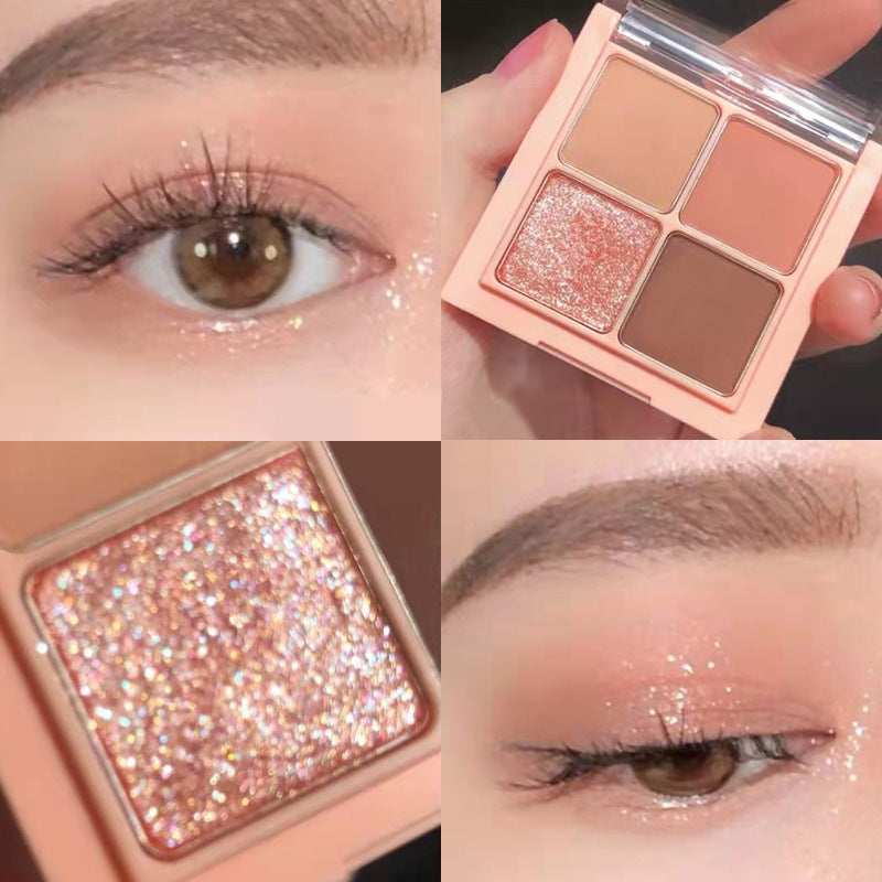 ✨ 4-Color Shimmer Eyeshadow Palette ✨
