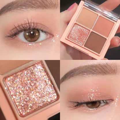 ✨ 4-Color Shimmer Eyeshadow Palette ✨