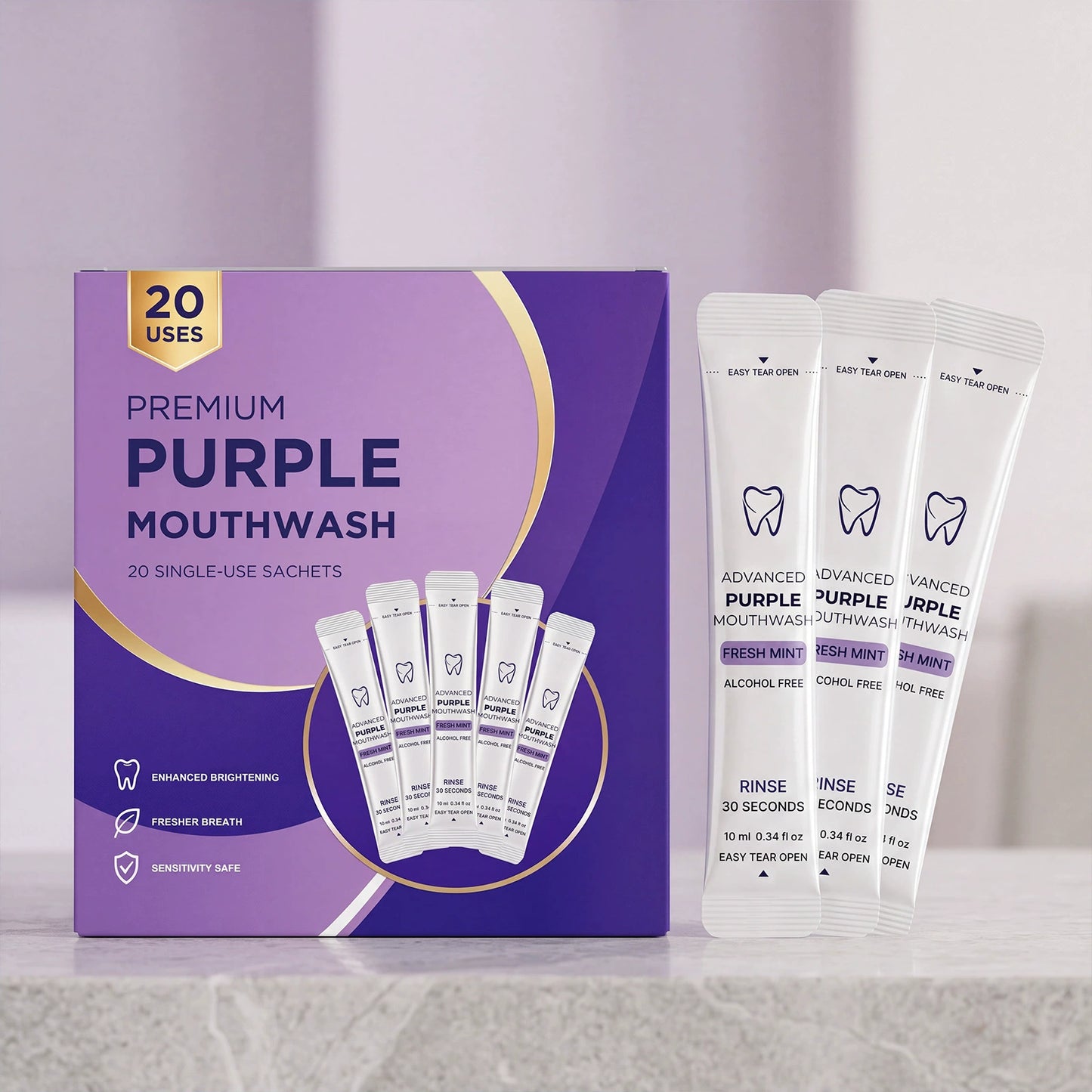 🔥Limited-time "Buy One Get One Free" promotion🔥Purple Mouthwash