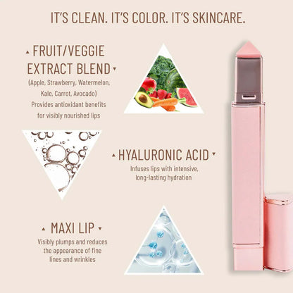 SKINAED Lip-Plumping Glossy Lip Balm