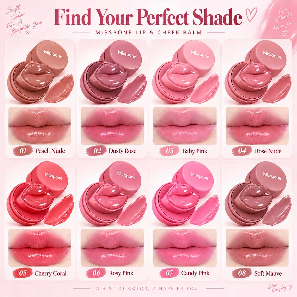 Misspone 2-in-1 Lip & Cheek Balm