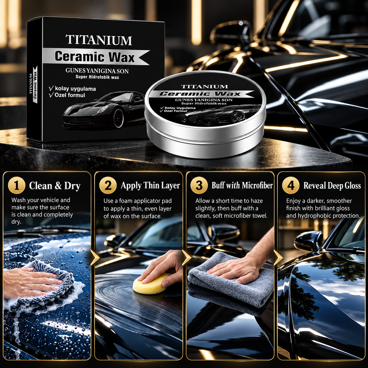 Titanium Ceramic Wax — Bring Back Deep Gloss & Shine
