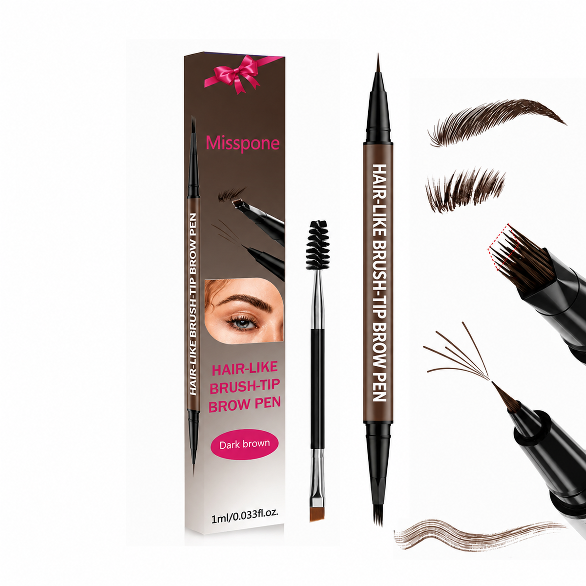 Buy 1 Get 1 Free🔥Waterproof Hair-Like Brow Pen – Smudge-Proof, Long-Lasting Natural Eyebrow Pencil