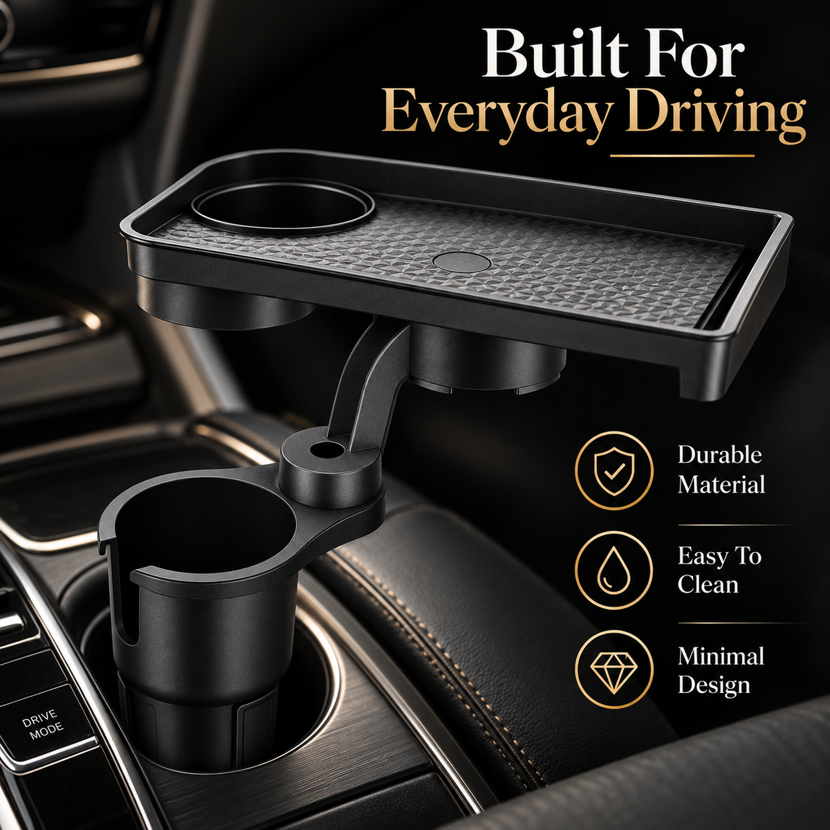 🚗 Car Cup Holder Expander Tray