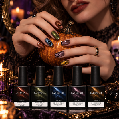 👻Halloween Ghost Party Cat Eye Nail Kit