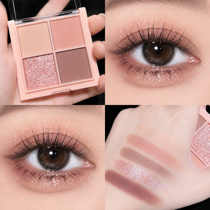 ✨ 4-Color Shimmer Eyeshadow Palette ✨