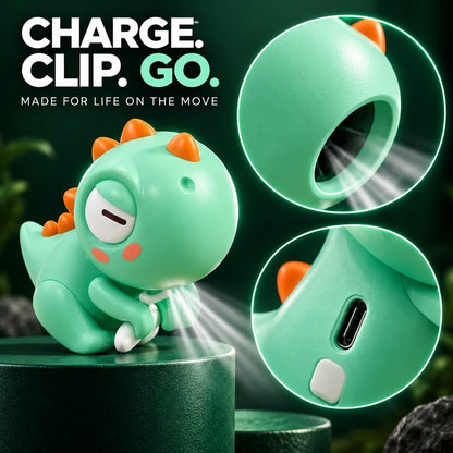 Cute Animal Clip-On Food Cooling Fan – 3-Speed Bowl & Cup Cooler