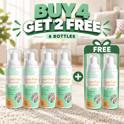 Waterless Carpet Foam Stain Remover with Towel