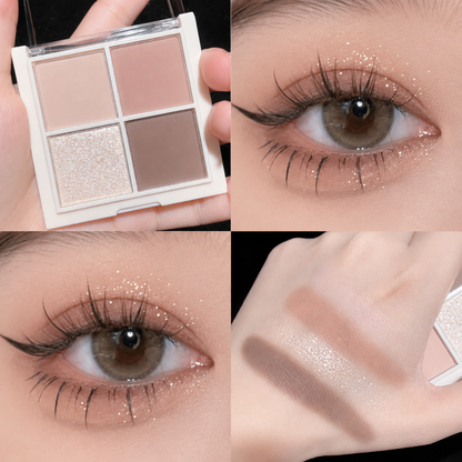 ✨ 4-Color Shimmer Eyeshadow Palette ✨
