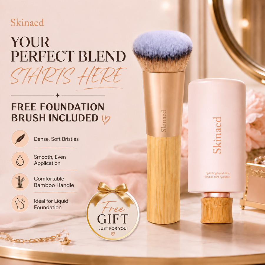 Skinaed hydrating foundation & serum foundation brush - full coverage serum foundation + FREE brush